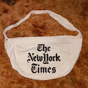 Genuine Canvas NEW YORK TIMES Delivery Shoulder Bag